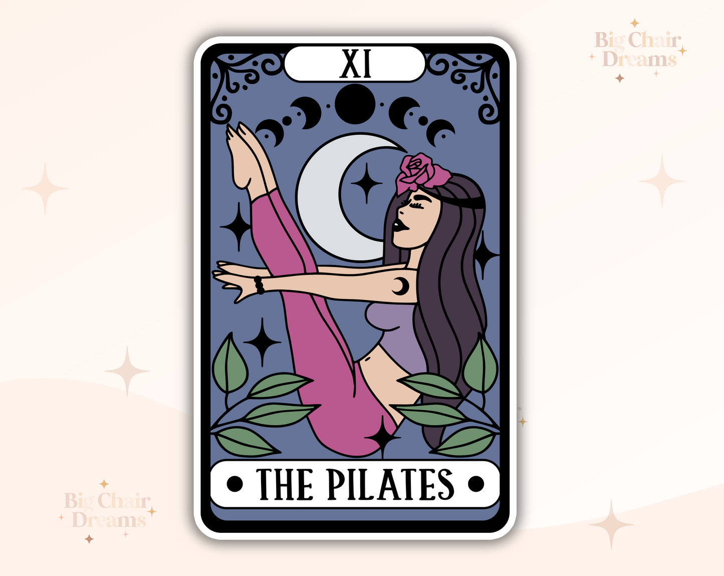 Tarot Card The Pilates - Holographic - Pilateslovers - Pilatesinstructor