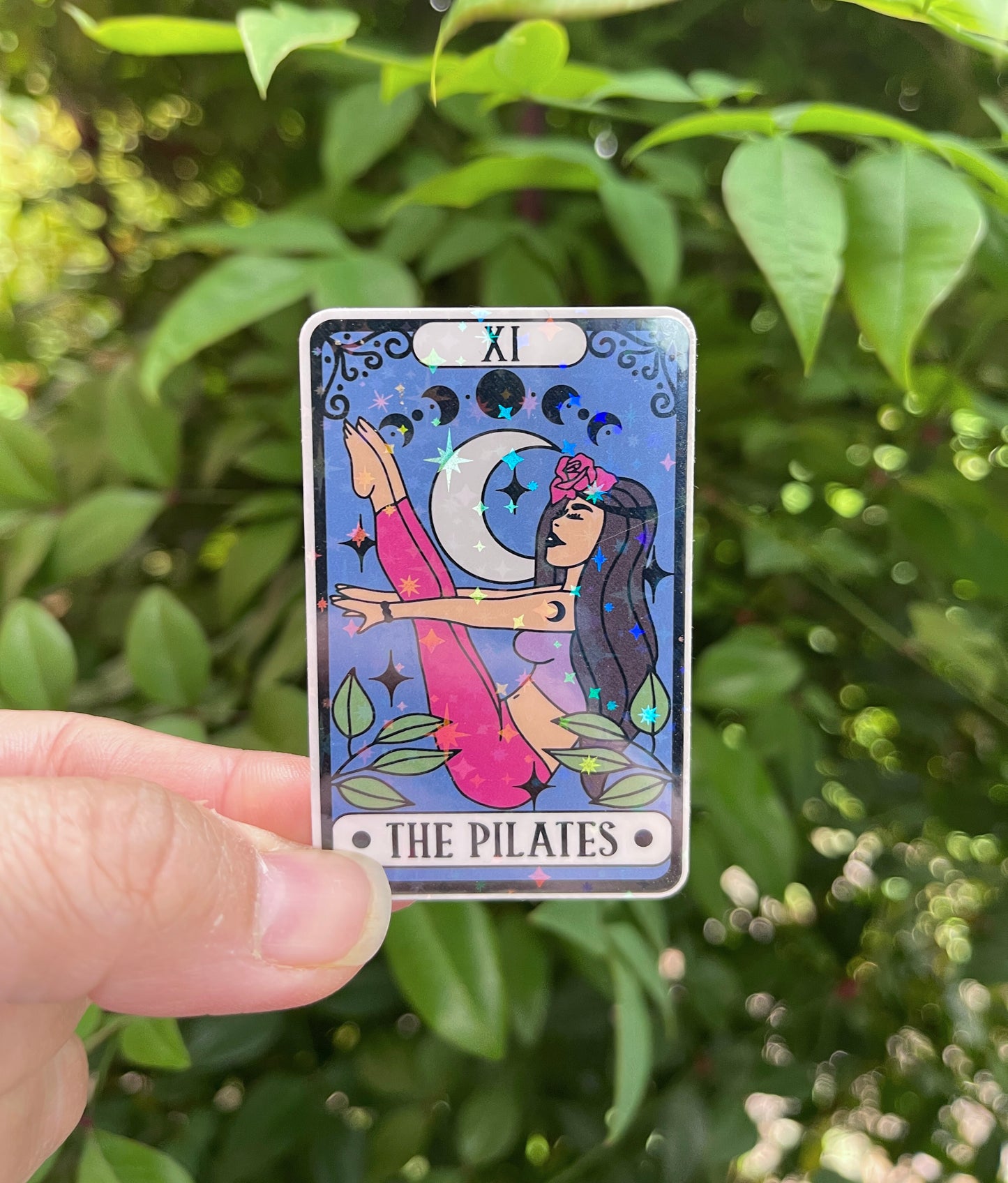 Tarot Card The Pilates - Holographic - Pilateslovers - Pilatesinstructor