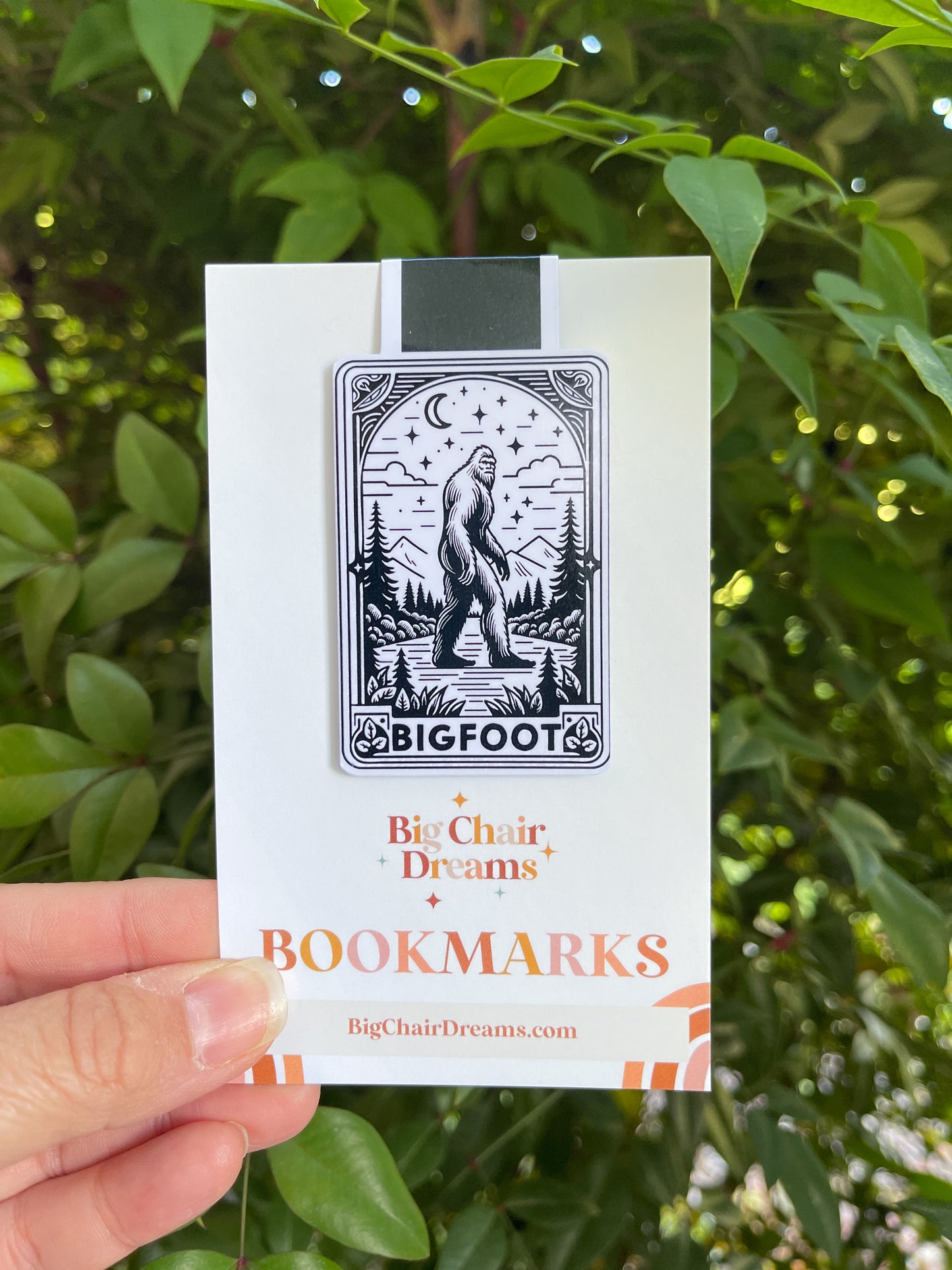 Tarot Card Bigfoot Magnetic Bookmark