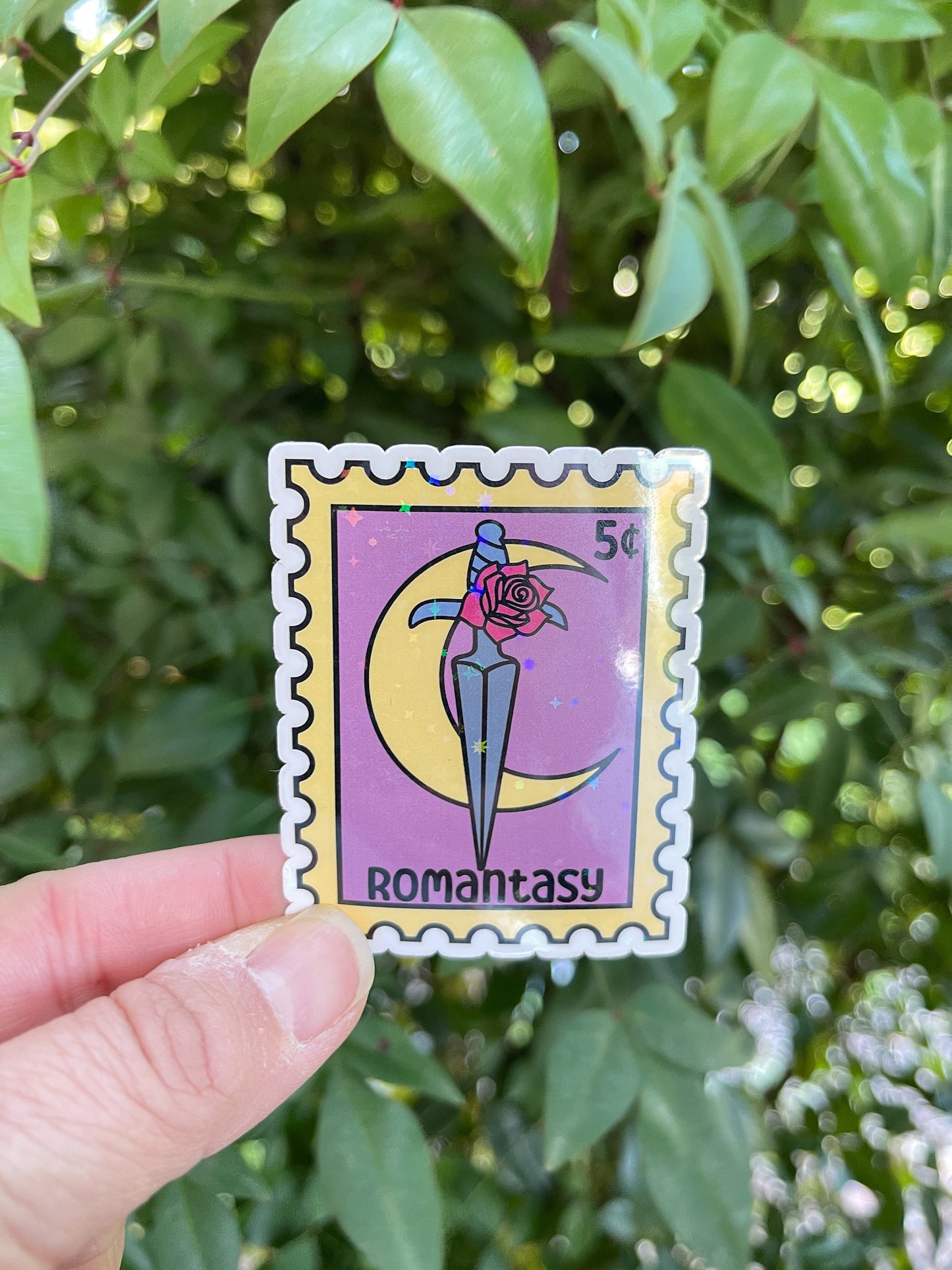 Romantasy/Romance Stamp Sticker - Book Lover - Smut - Booktok - bookish Sticker - kindle sticker - e-reader - Booktrope Sticker