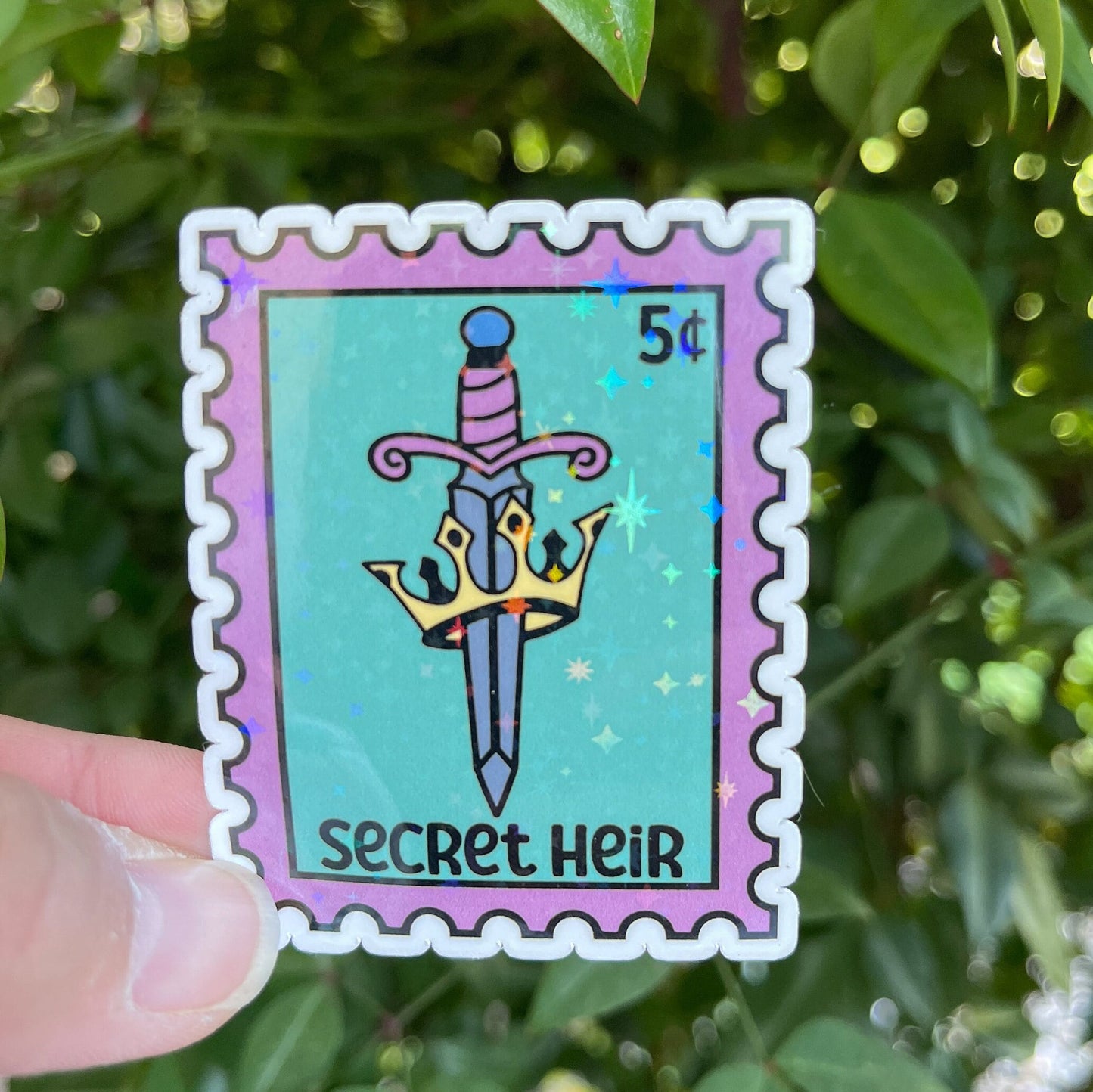 Secret Heir Stamp Sticker - Book Lover - Smut - Booktok - bookish Sticker - kindle sticker - e-reader - Booktrope Sticker