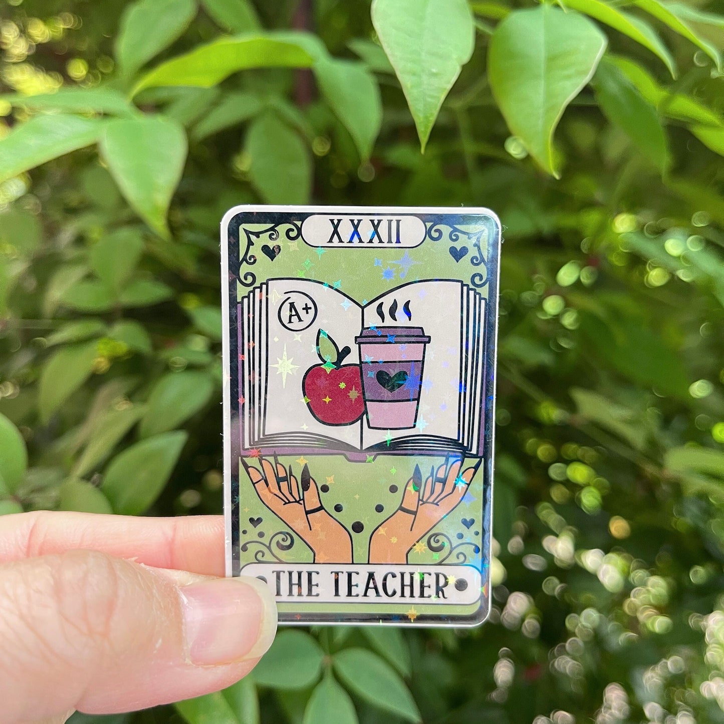 Tarot Card The Teacher Sticker - Holographic - Teachertok - Schooltok - Teacher Appreciate Gifts - Kindle Stickers