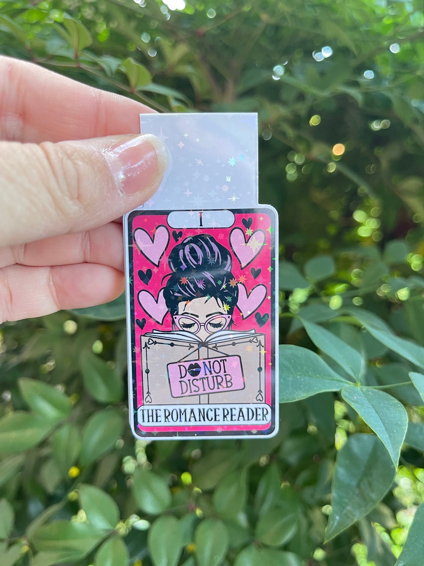 Tarot Card The Romance Reader Magnetic Bookmark - Book Lover - Smut - Booktok - bookish Sticker