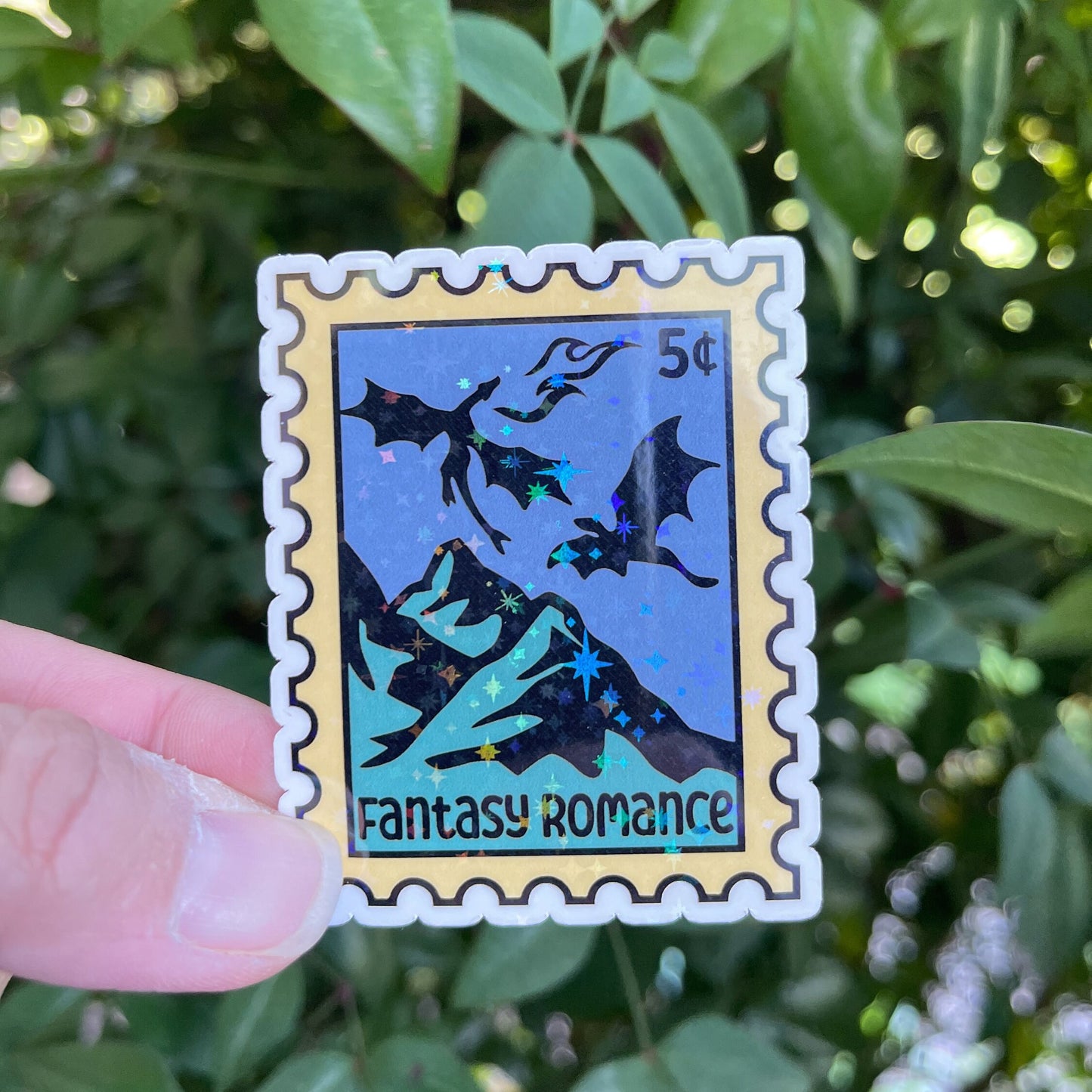 Fantasy Romance Stamp Sticker - Book Lover - Smut - Booktok - bookish Sticker - kindle sticker - e-reader - Booktrope Sticker