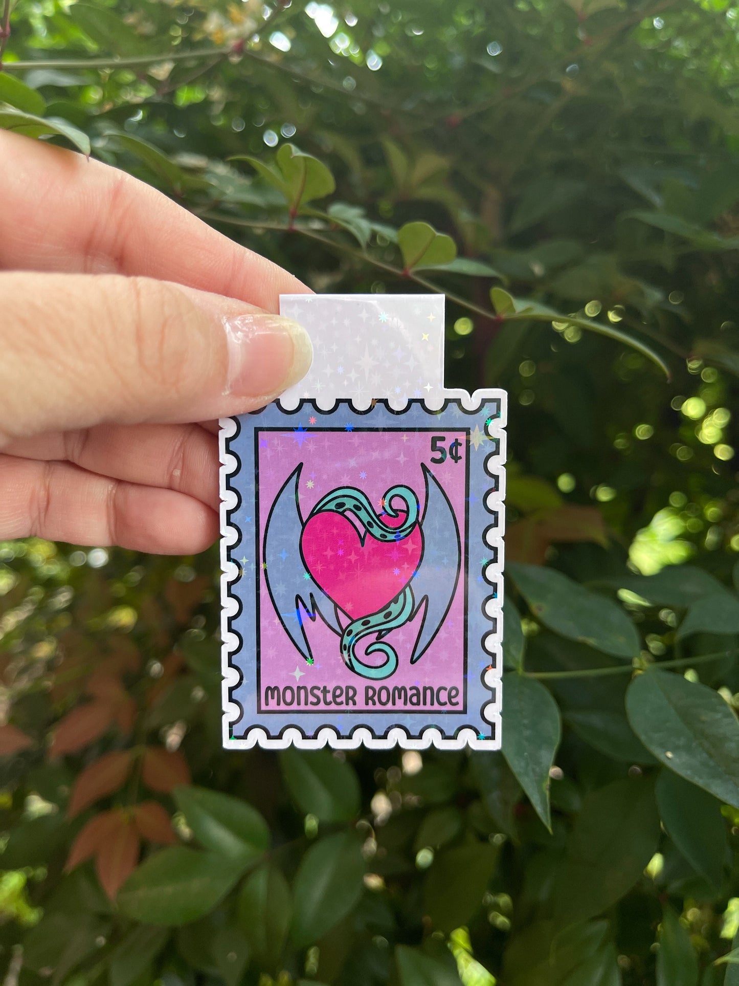 Monster Romance Stamp Magnetic Bookmark - Book Lover - Smut - Booktok - bookish Sticker