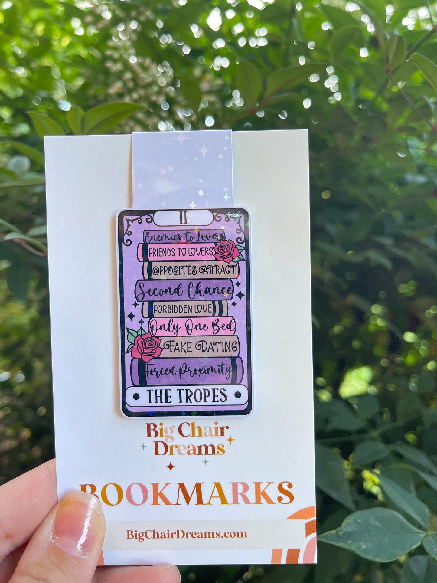 Tarot Card The Book Tropes Magnetic Bookmark - Book Lover - Smut - Booktok - bookish Sticker