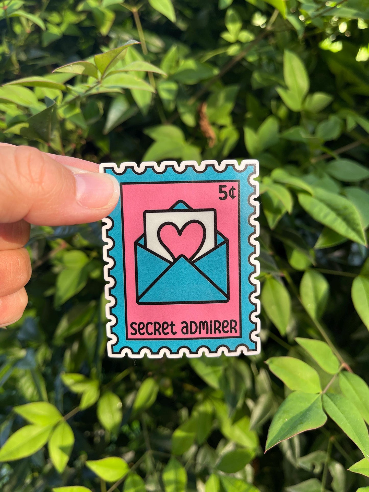 Secret Admirer Stamp Sticker - Book Lover - Smut - Booktok - bookish Sticker - kindle sticker - e-reader - Booktrope Sticker
