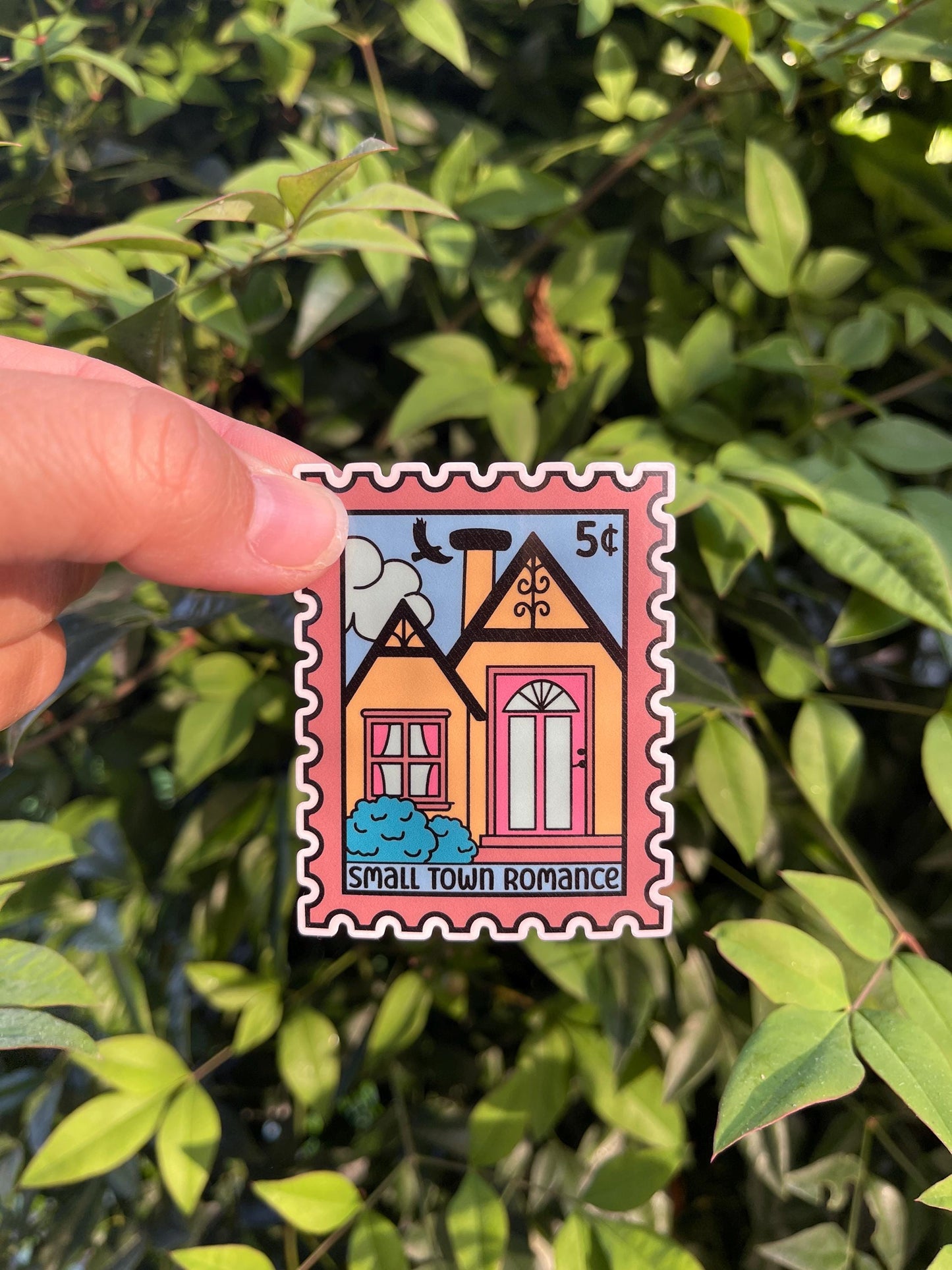 Small Town Romance Stamp Sticker - Book Lover - Smut - Booktok - bookish Sticker - kindle sticker - e-reader - Booktrope Sticker