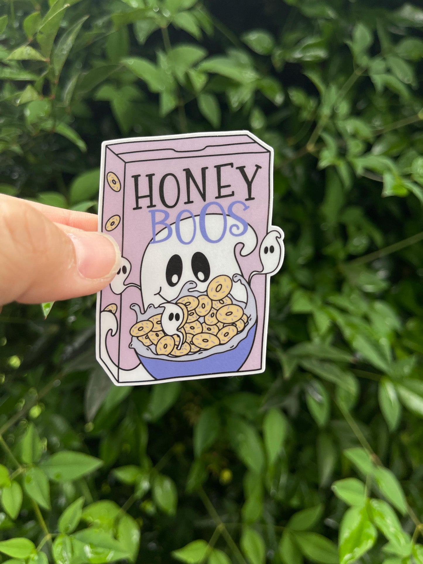 Honey Boos Cereal Sticker - Halloween - Fall - Ghost - Pumpkin Season