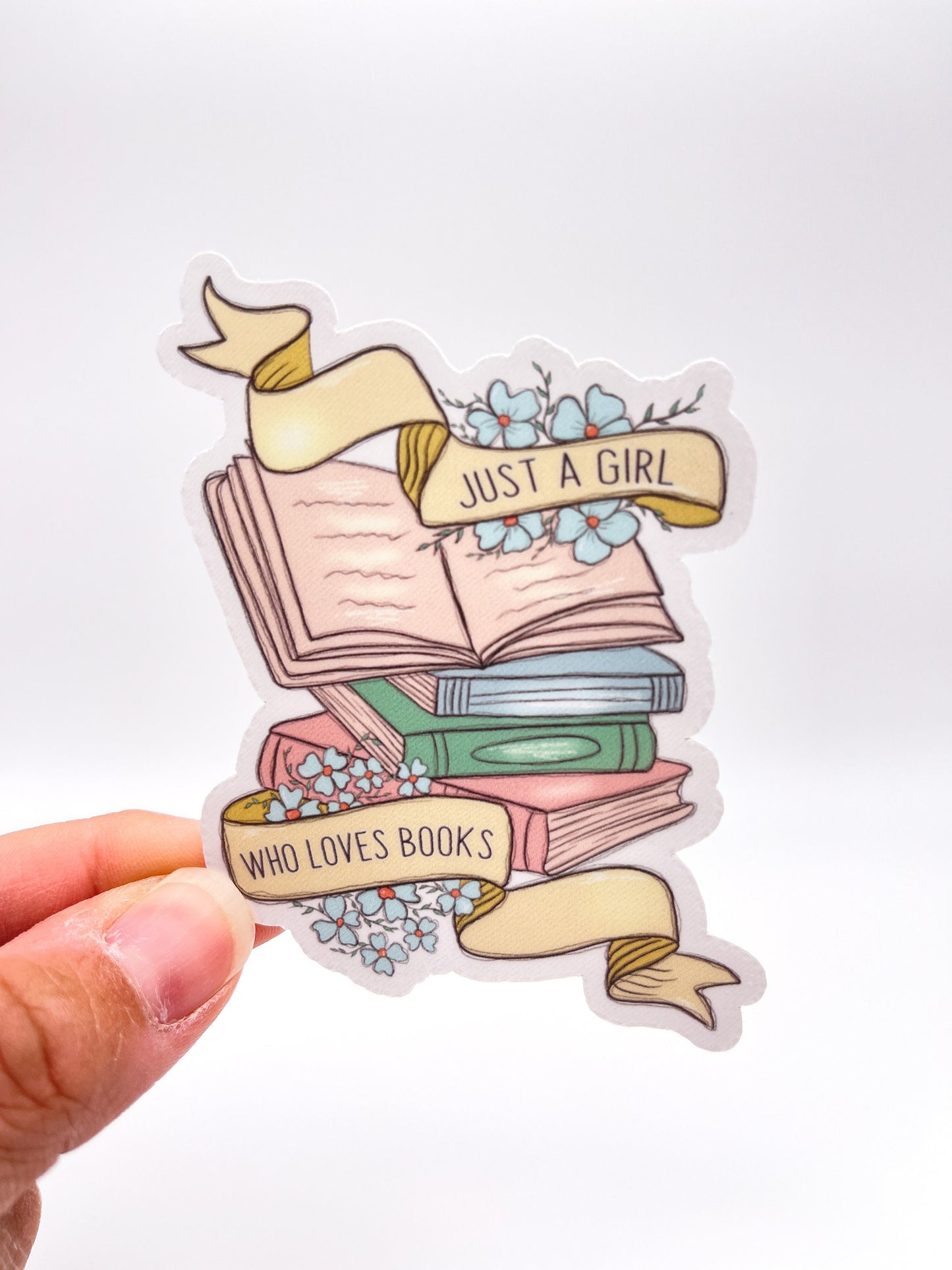 Just a Girl Who Loves Books Sticker - Book Lover - Booktok
