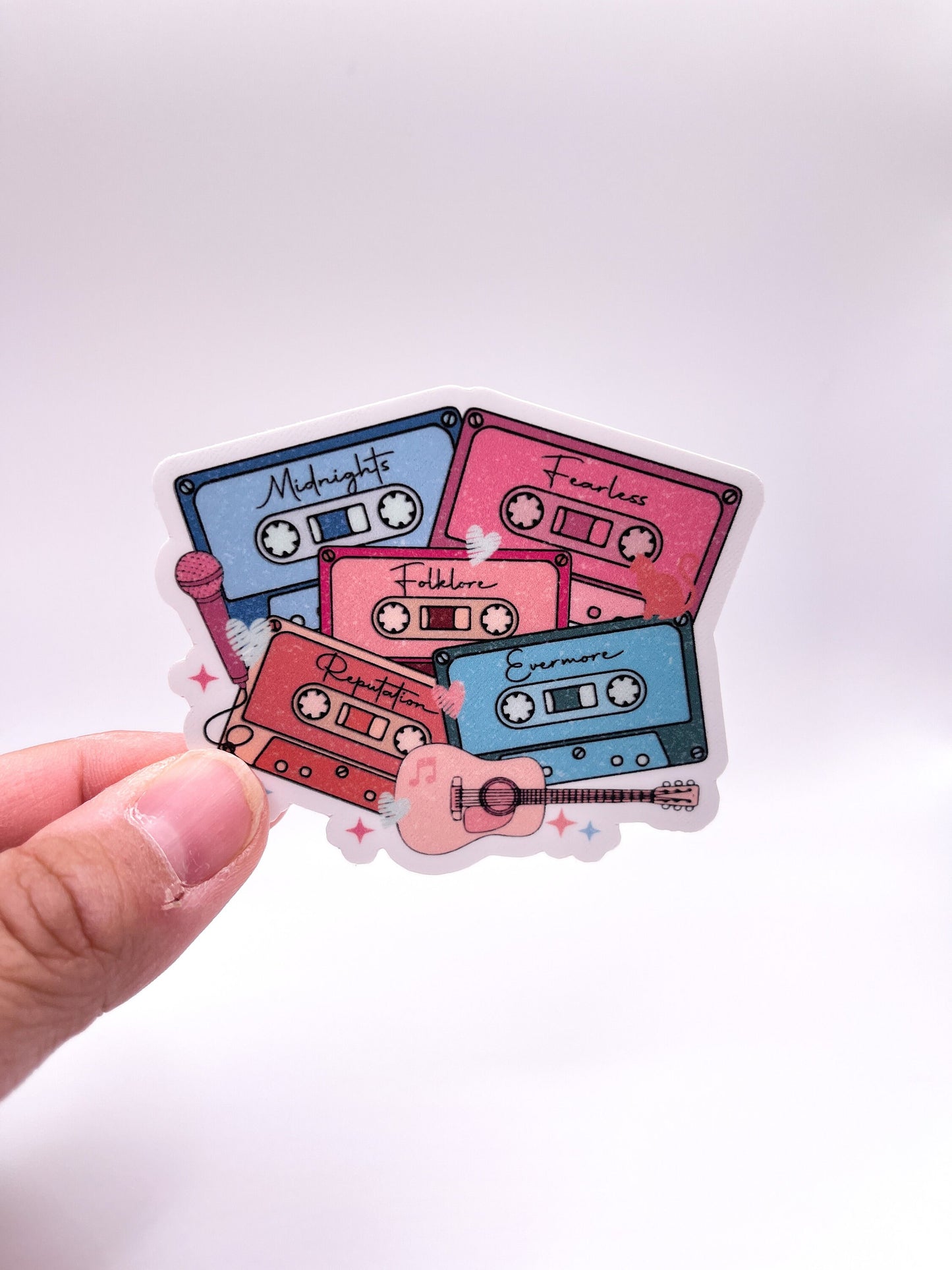 Album Cassettes Sticker - Booktok - Music Lover