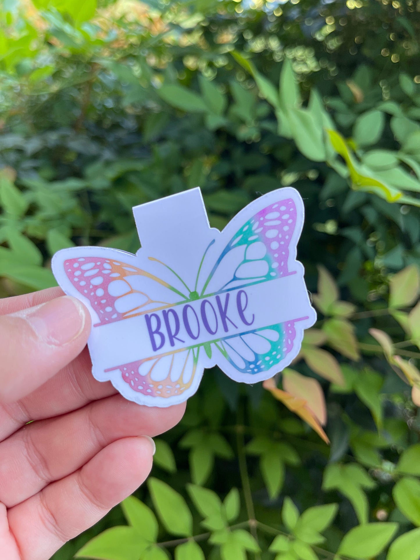 Customized Name Butterfly - Magnetic Bookmark - Watercolor - booktok - gifts
