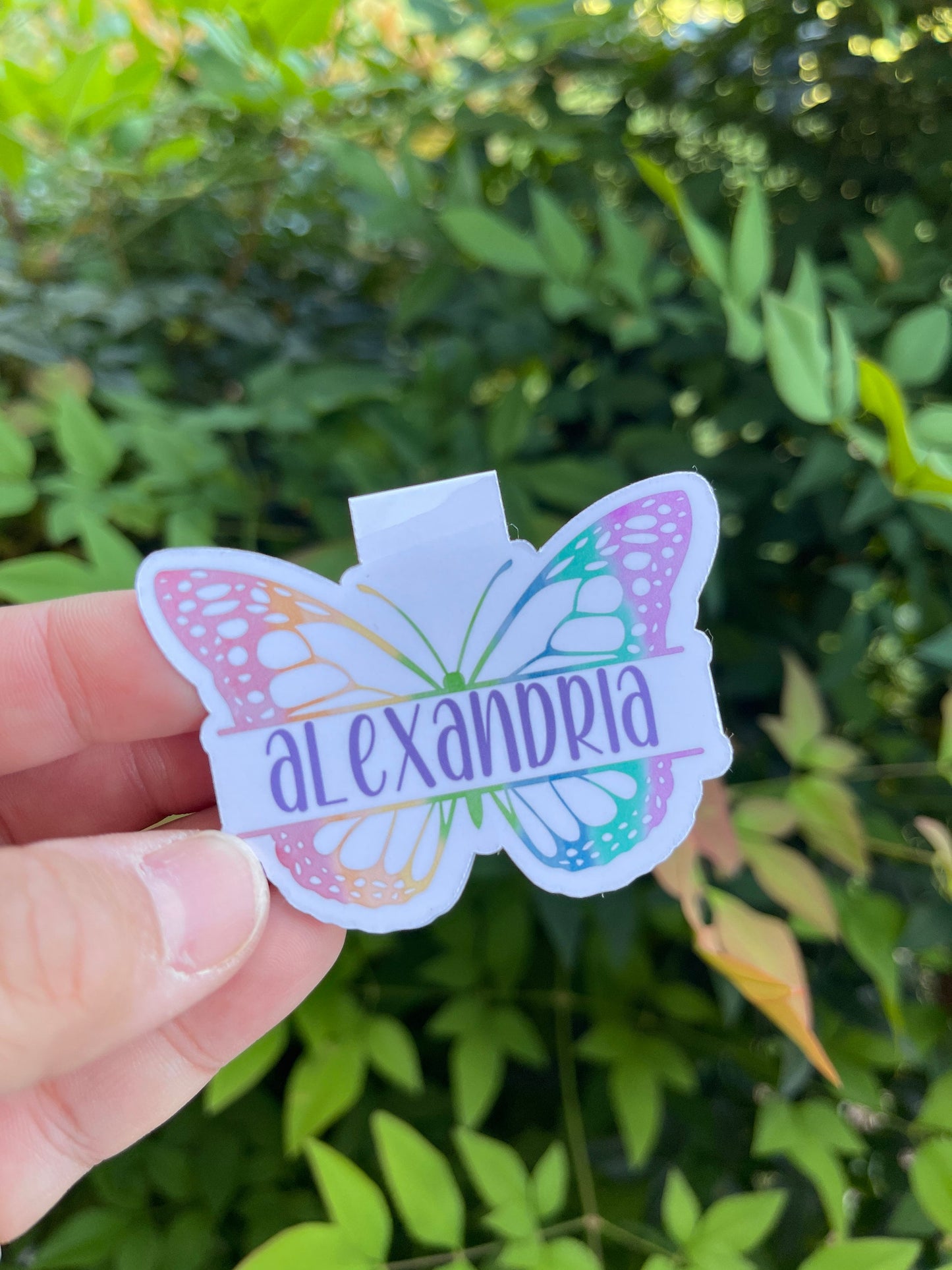 Customized Name Butterfly - Magnetic Bookmark - Watercolor - booktok - gifts