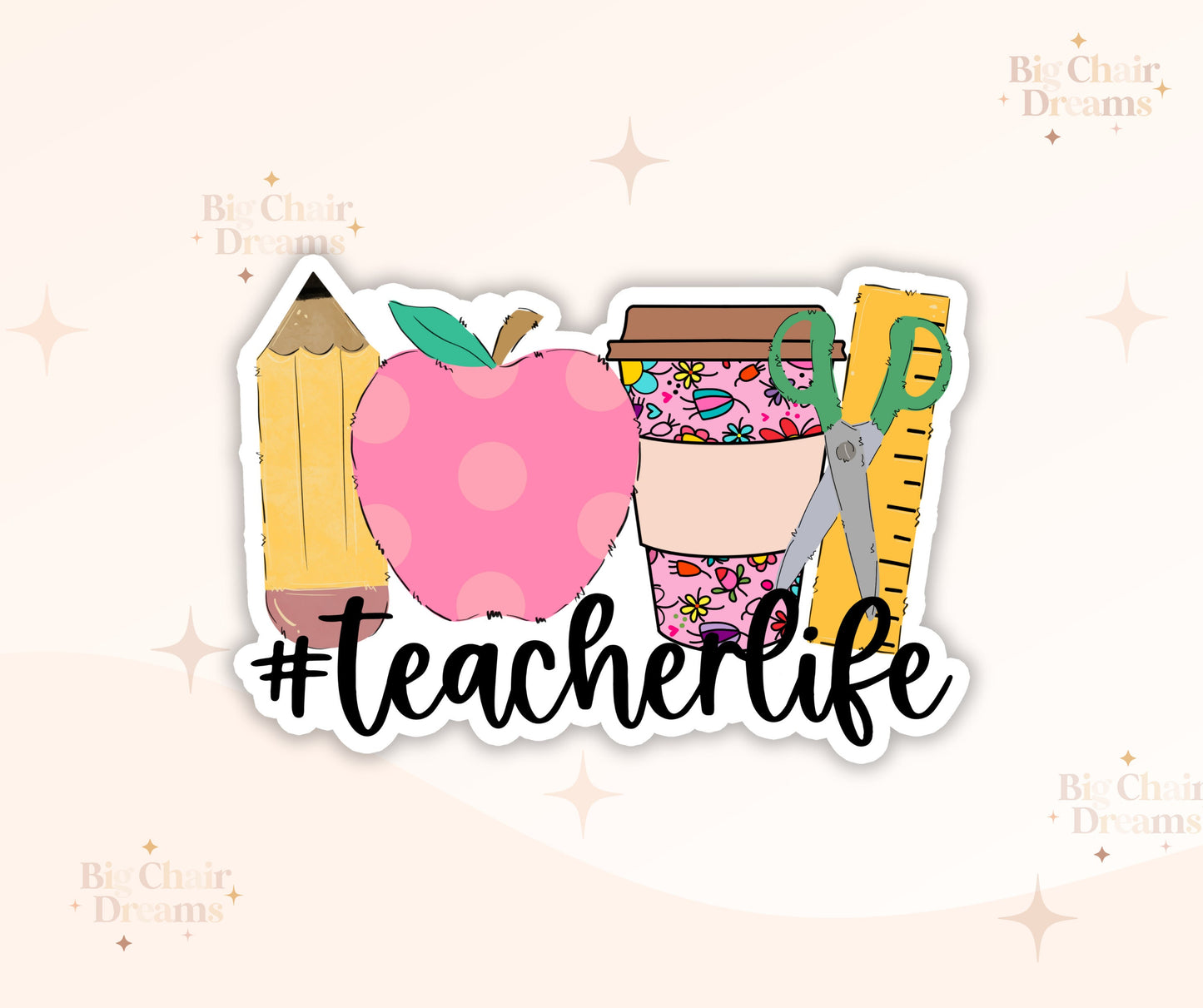 Teacher Life Sticker - Teachers - Love to Teach - Teacher Gifts
