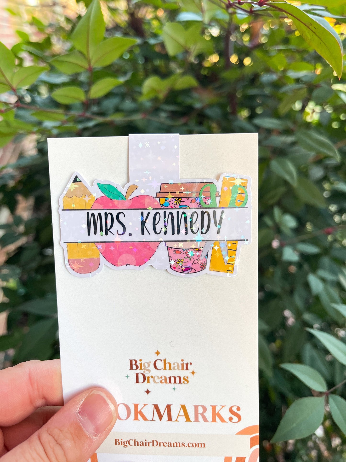 Personalized Teacher Magnetic Bookmark - Book Lover - Teacher Gifts