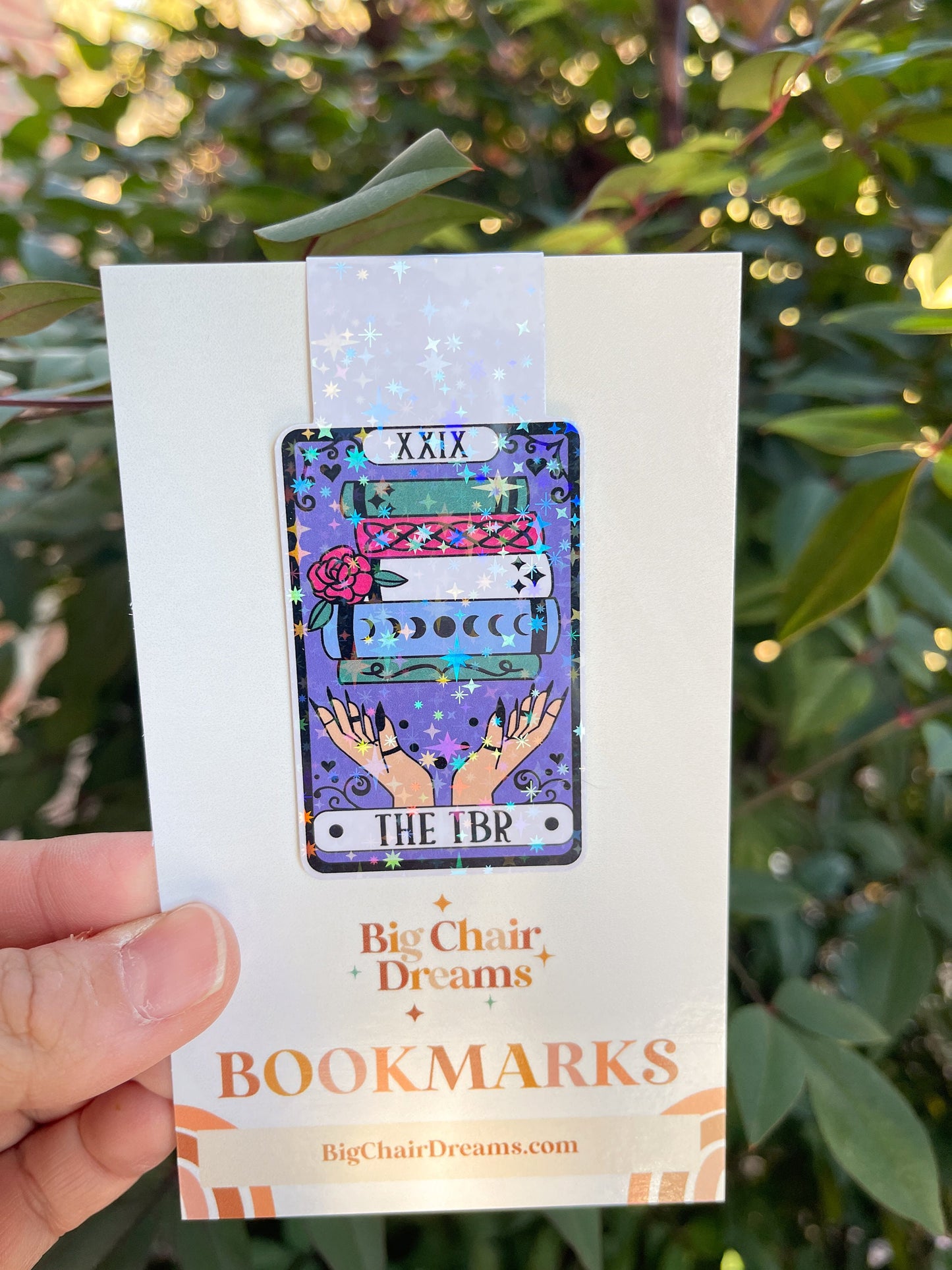 Tarot Card The TBR Magnetic Bookmark - Book Lover - Smut - Booktok - Holographic - To Be Read
