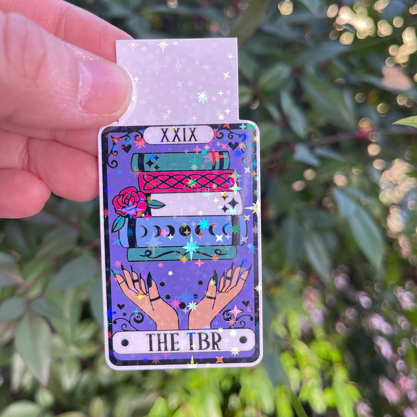 Tarot Card The TBR Magnetic Bookmark - Book Lover - Smut - Booktok - Holographic - To Be Read