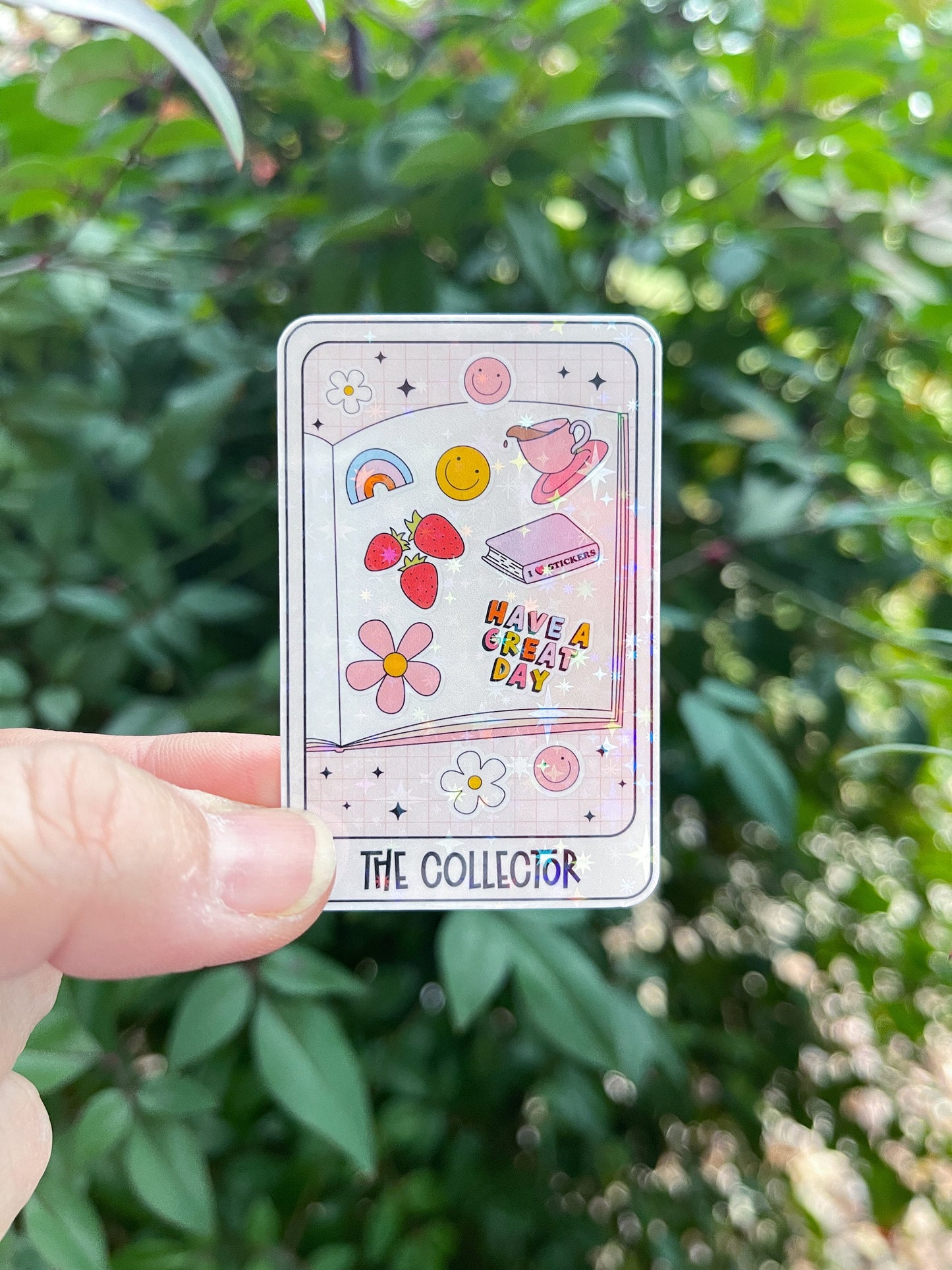 The Sticker Collector Tarot Card Sticker - Holographic - Sticker Lover - Sticker Collector