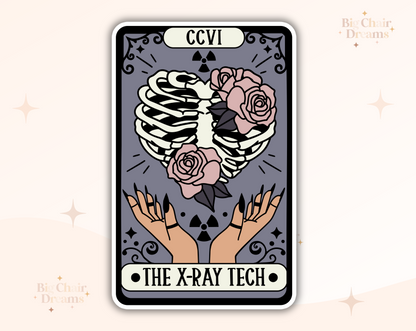 Tarot Card The X-Ray Tech Sticker - Holographic -  Nursetok - Xraytok - Medtok