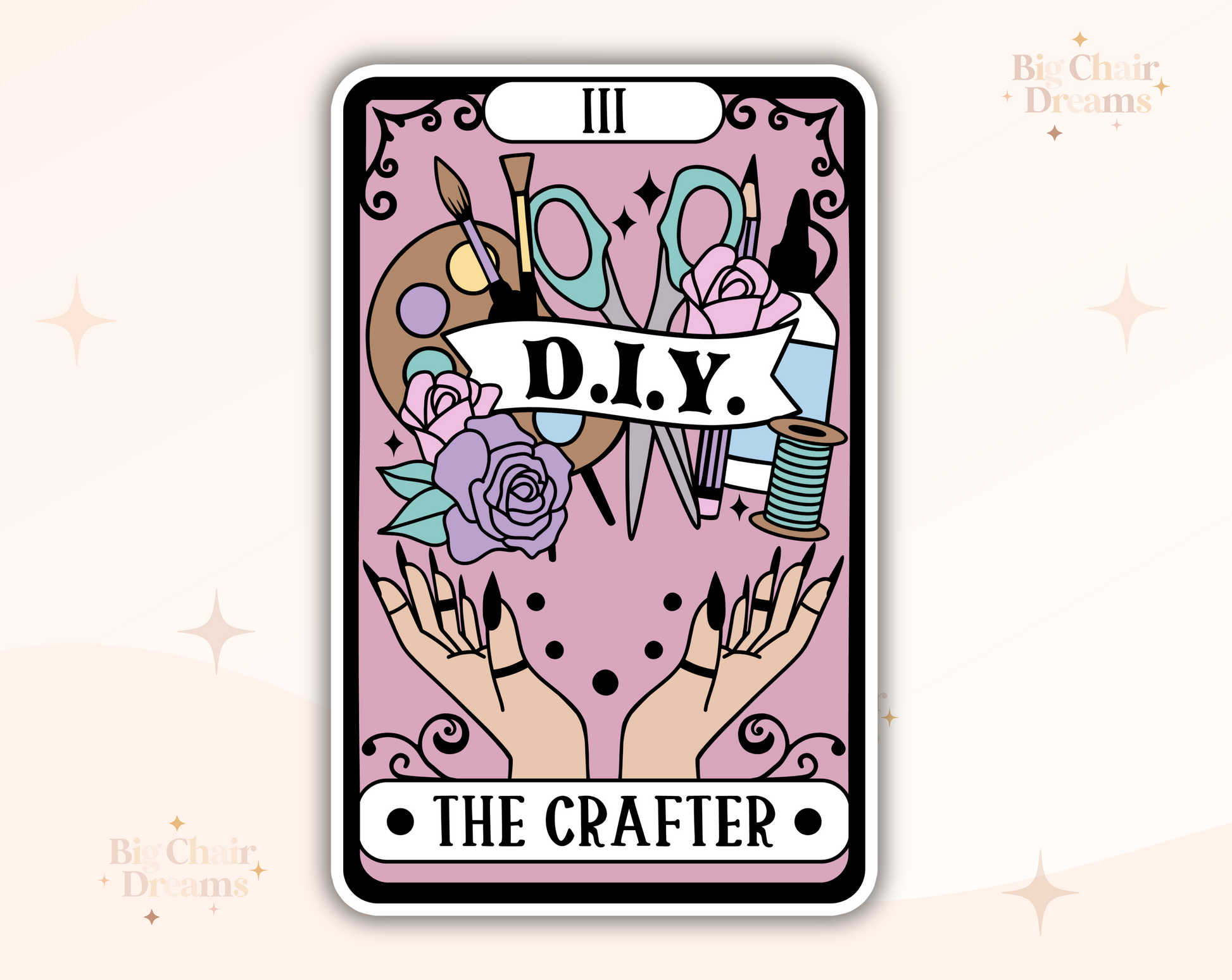 Tarot Card The DIY Crafter - Holographic - Craft Lover - Craftok