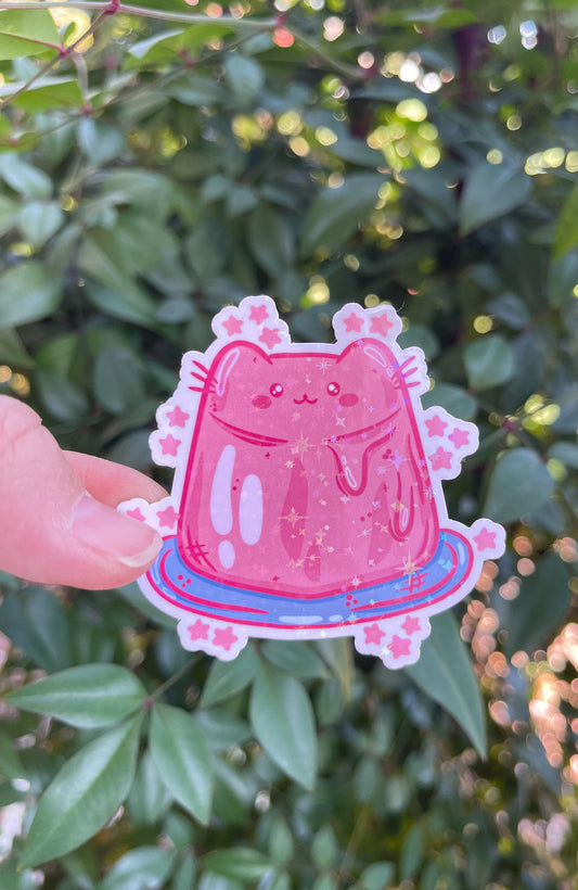 Jiggly Cat - Cat Lover - Cattok - Holographic