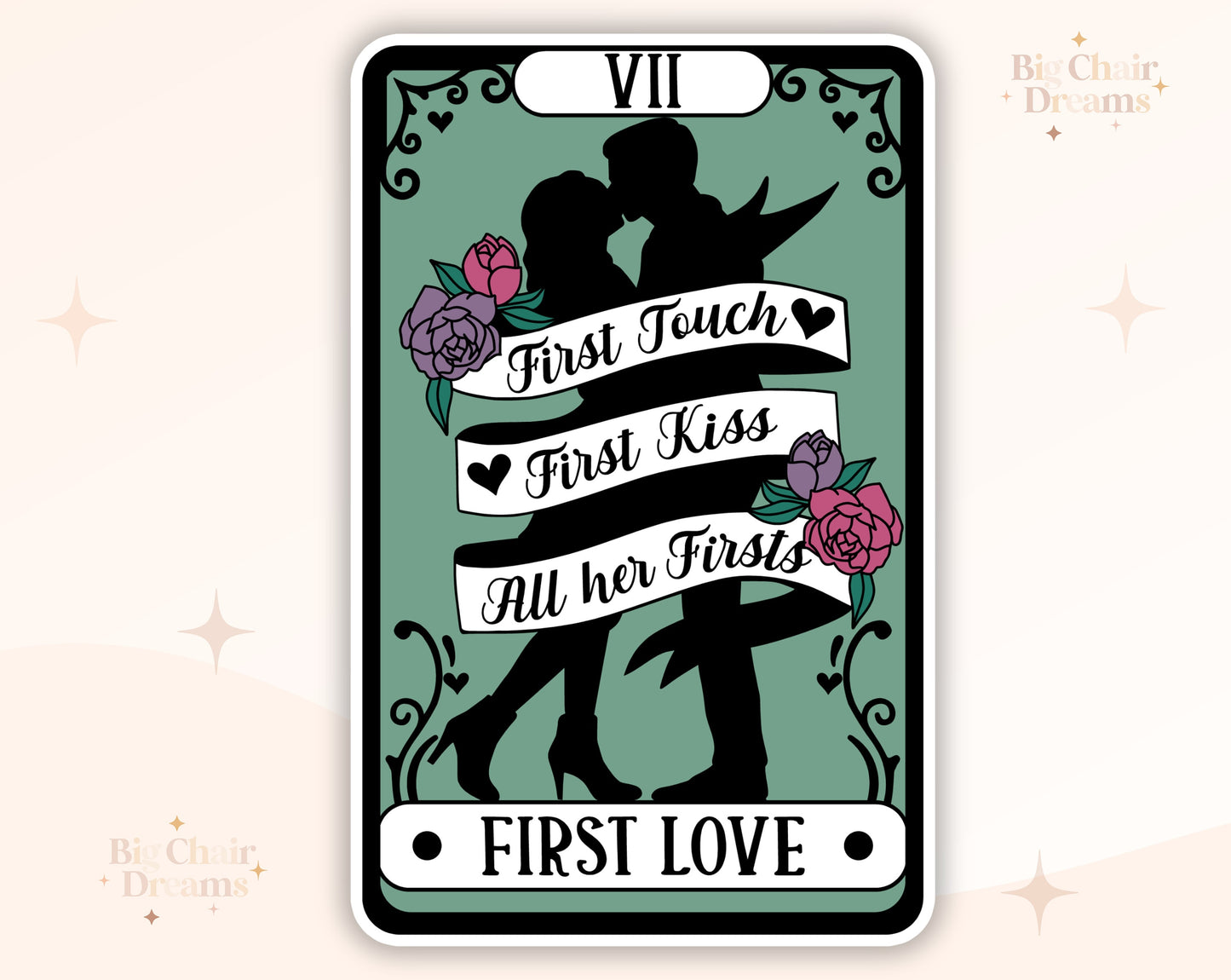 Tarot Card First Love Sticker - Book Lover - Smut - Booktok - bookish Sticker - kindle sticker - e-reader - bookish sticker