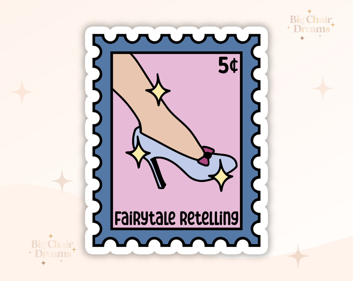 Fairytale Retelling Stamp Sticker -  Book Lover - Smut - Booktok - bookish Sticker - kindle sticker - e-reader - Booktrope Sticker