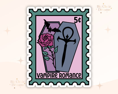 Vampire Romance Stamp Sticker -  Book Lover - Smut - Booktok - bookish Sticker - kindle sticker - e-reader - Booktrope Sticker