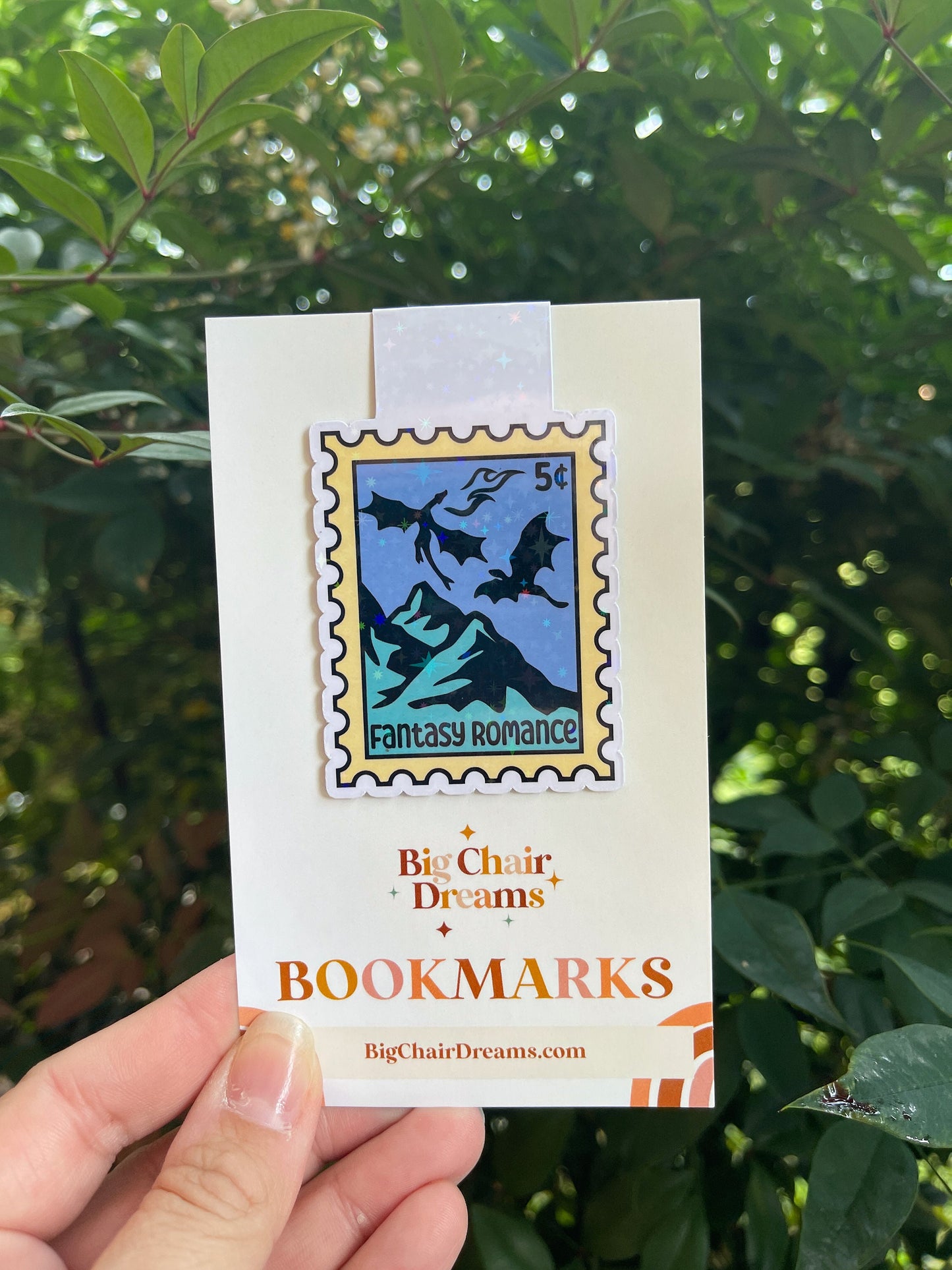 Fantasy Romance Stamp Magnetic Bookmark -  Book Lover - Smut - Booktok - bookish Sticker