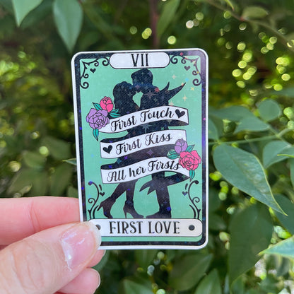 Tarot Card First Love Sticker - Book Lover - Smut - Booktok - bookish Sticker - kindle sticker - e-reader - bookish sticker