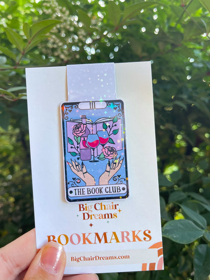 Tarot Card The Book Club Magnetic Bookmark - Book Lover - Booktok - bookish Sticker - Book Club Gifts