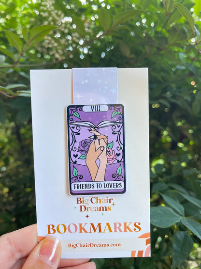 Tarot Card Friends to Lovers Magnetic Bookmark - Book Lover - Smut - Booktok - bookish Sticker