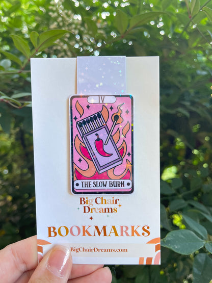 Tarot Card The Slow Burn Magnetic Bookmark - Book Lover - Smut - Booktok - bookish Sticker