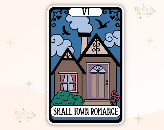 Tarot Card First Small Town Romance Sticker - Book Lover - Smut - Booktok - bookish Sticker - Kindle sticker - e-reader