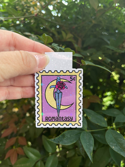 Romantasy/Romance Stamp Magnetic Bookmark -  Book Lover - Smut - Booktok - bookish Sticker