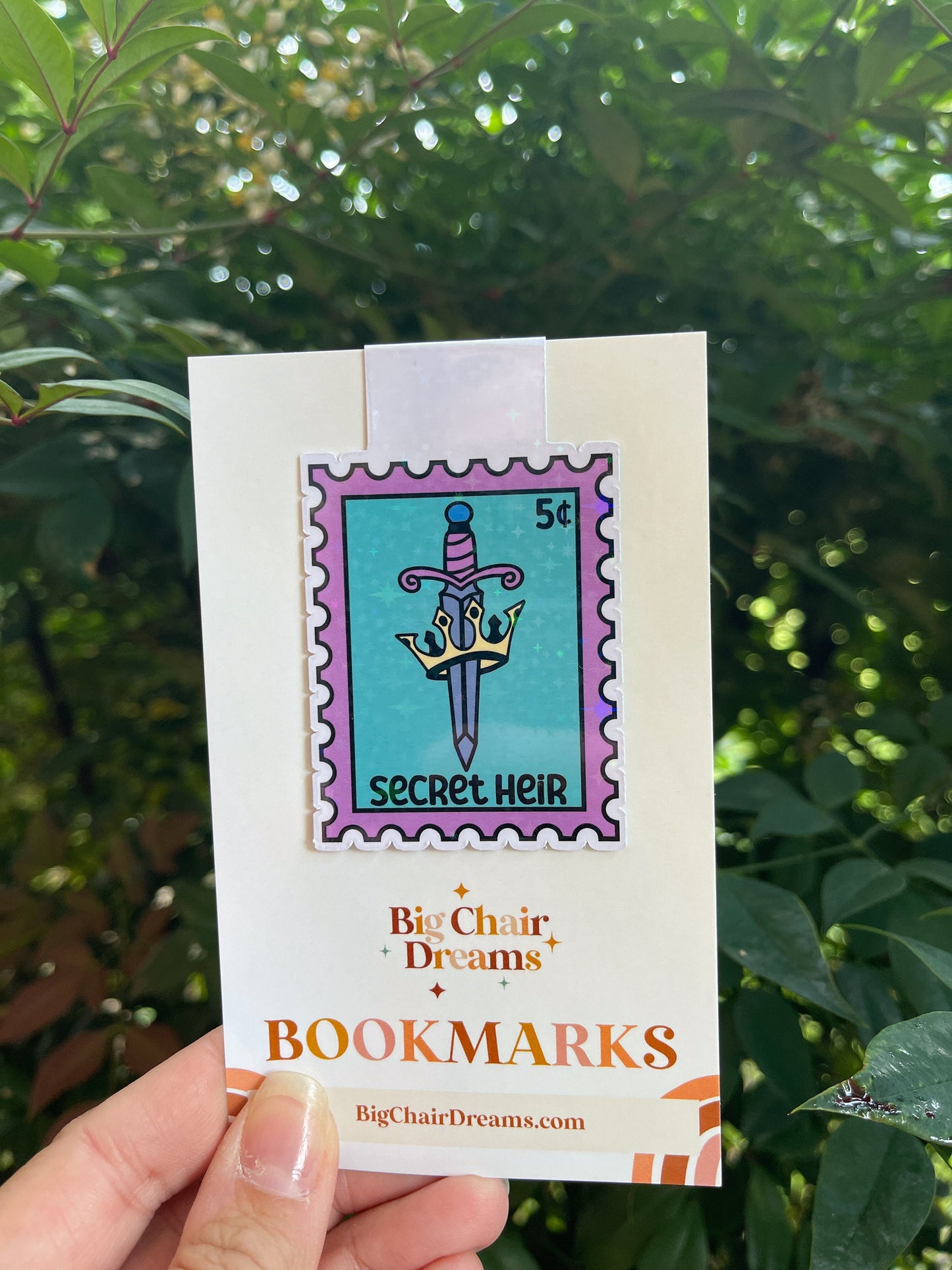 Secret Heir Stamp Magnetic Bookmark -  Book Lover - Smut - Booktok - bookish Sticker