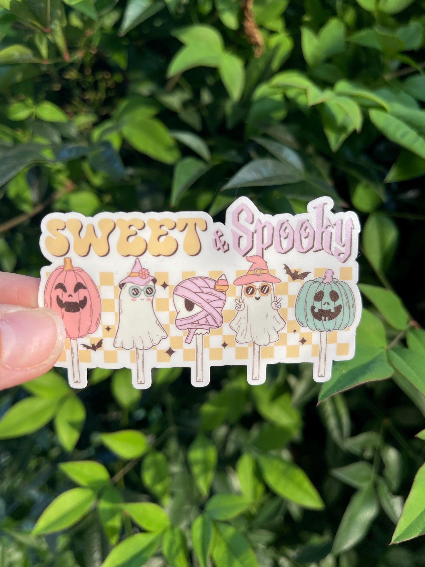 Sweet and Spooky Sticker - Halloween - Ghost - Cake Pops - Fall