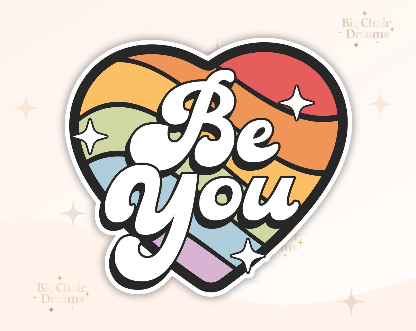 Heart Be You Sticker - Ally - LGBTQ+ - LoveisLove