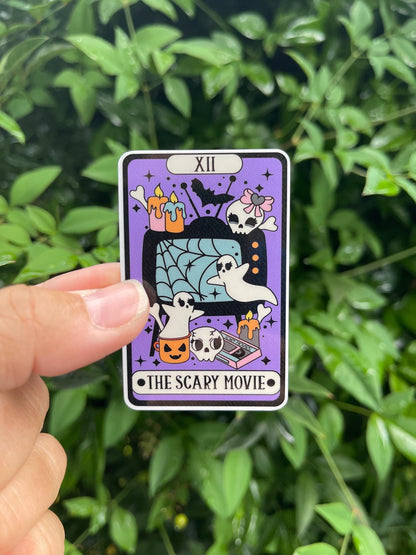 Tarot Card The Scary Movie Sticker - Movie Sticker - Movietok  - kindle sticker - e-reader - Ghost - Halloween