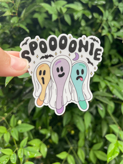 Spoooonie Ghost Sticker - Halloween - Ghost - Fall