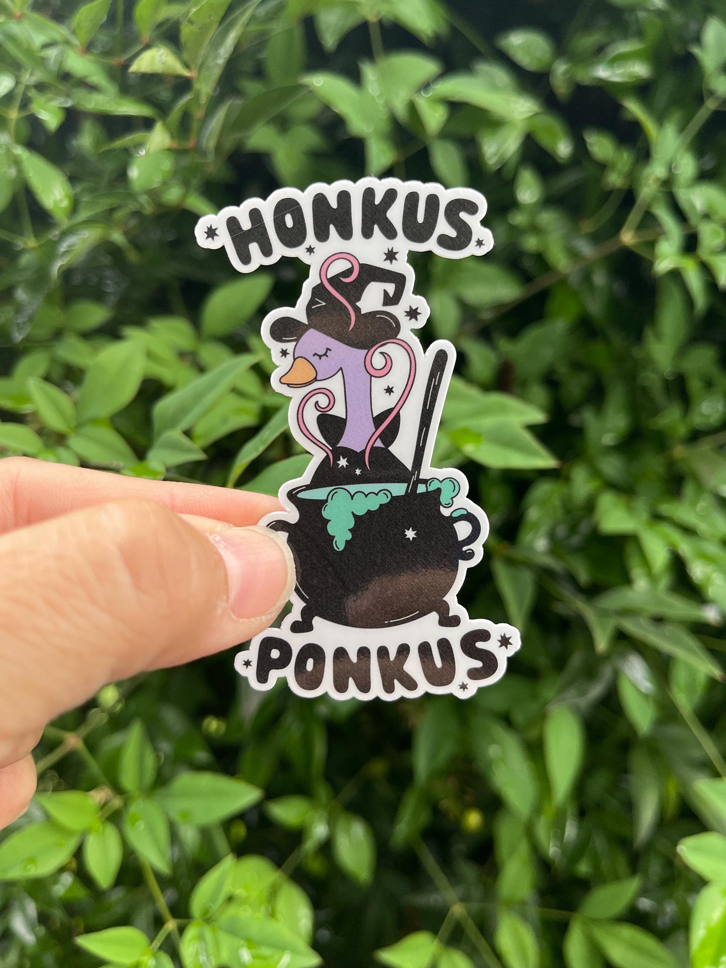 Honkus Ponkus Sticker - Halloween - Fall - Witches - Cauldron - Tricks - Treats