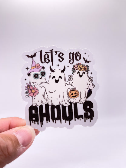 Let's Go Ghouls Sticker - Halloween - Ghost - Girl Friends