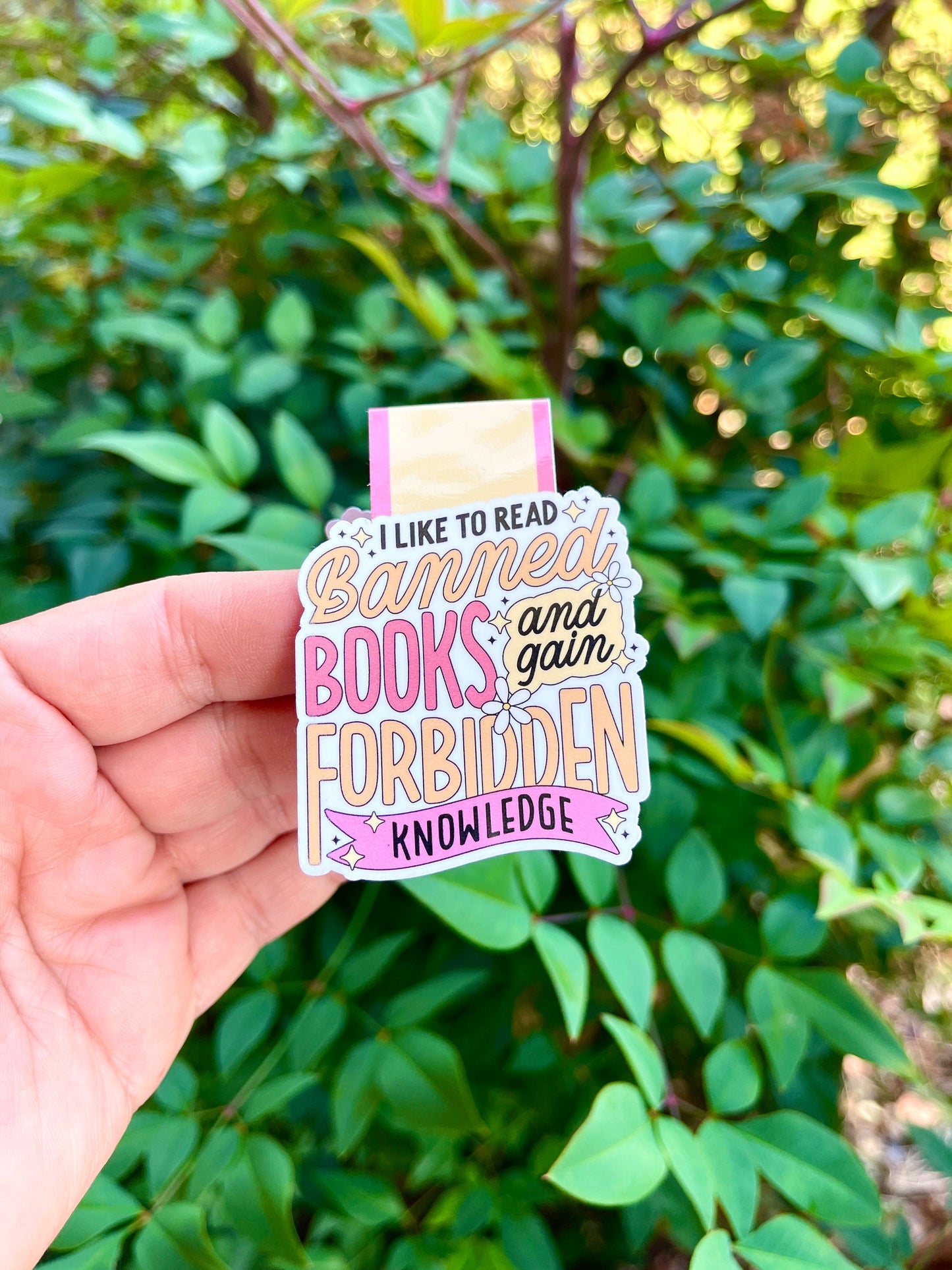 I Like to Read Banned Books Magnetic Bookmark - Forbidden Books - Booktok - Book Club
