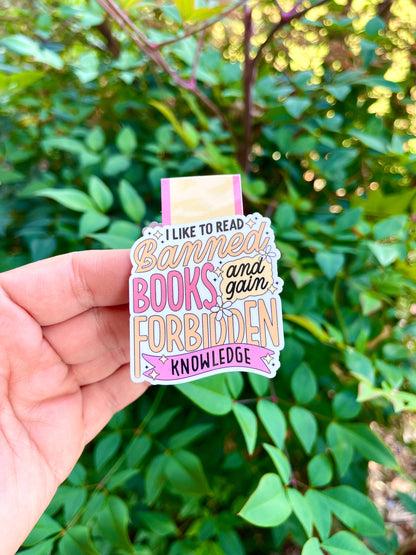 I Like to Read Banned Books Magnetic Bookmark - Forbidden Books - Booktok - Book Club