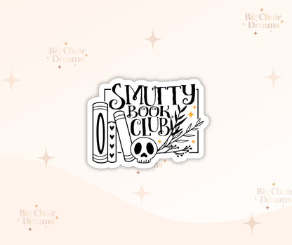 Smutty Book Club Sticker - Book Lover - Smut - Booktok