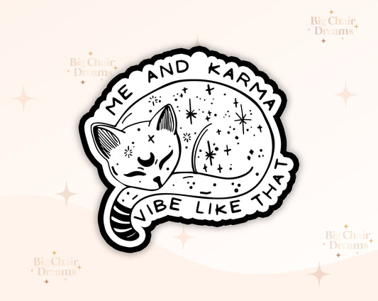 Karma Sticker - Cat Lover - Gifts