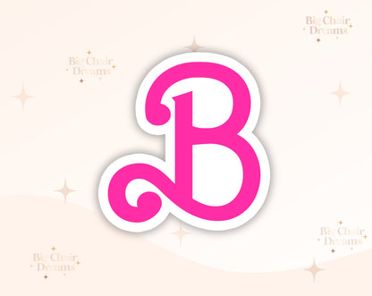 B Letter Sticker - Retro 90's