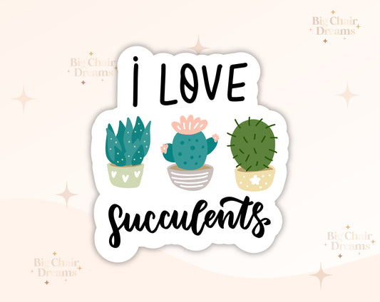 Succulent Love Sticker