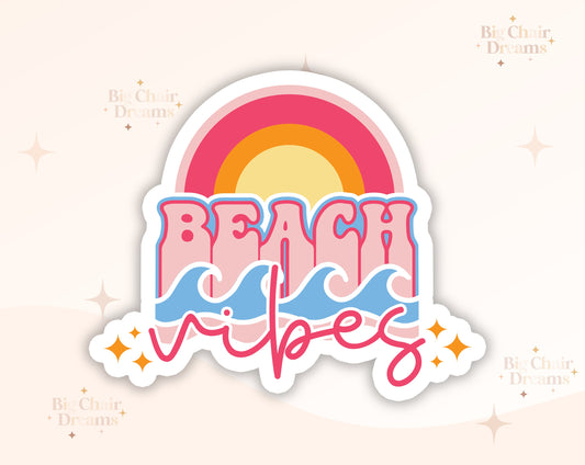 Beach Vibes Sticker - Beach Bum - Beach Lover - Summertime