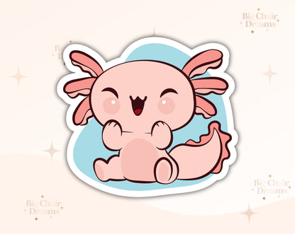 Happy/Laughing Axolotl Sticker